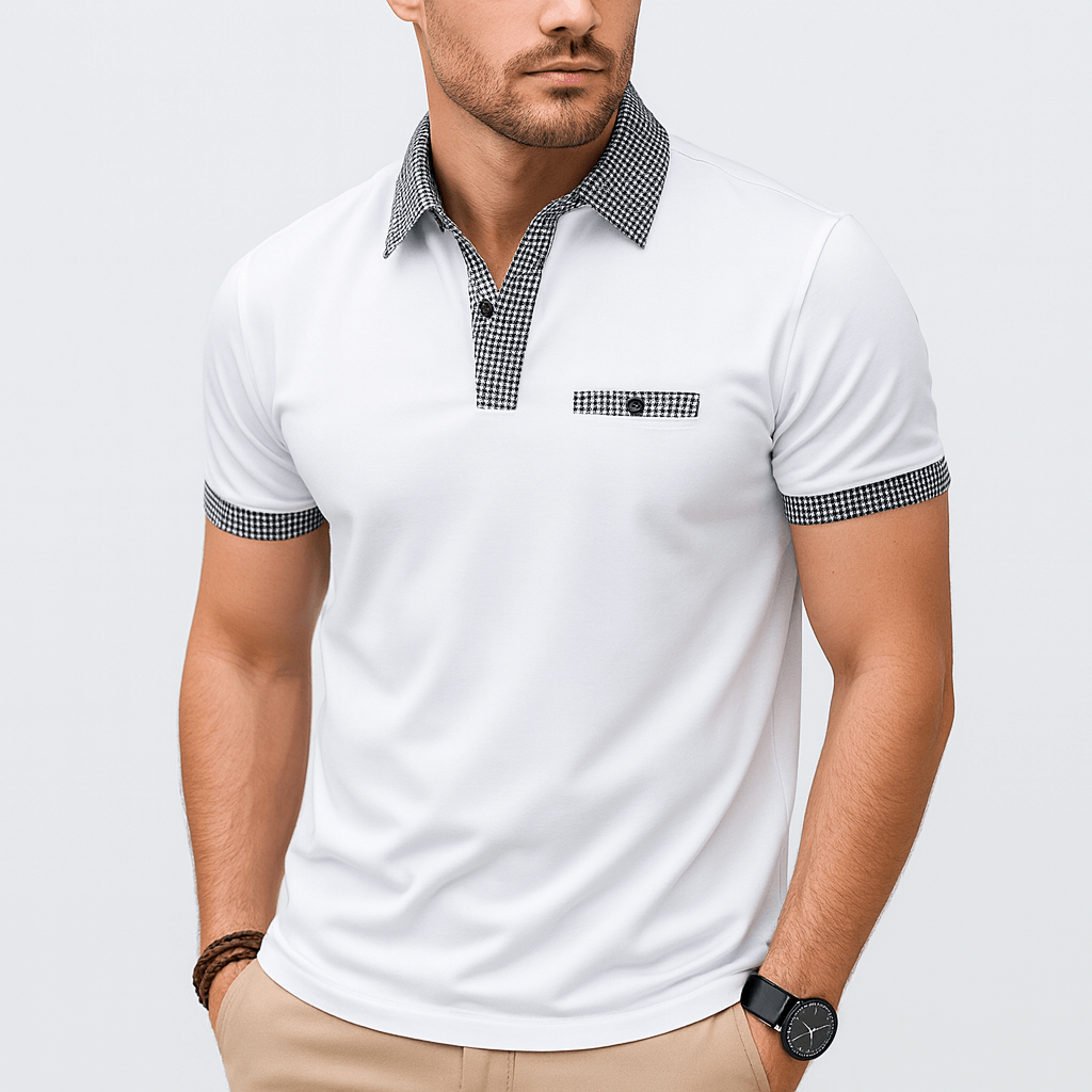 CH | Ademend poloshirt met losse snit