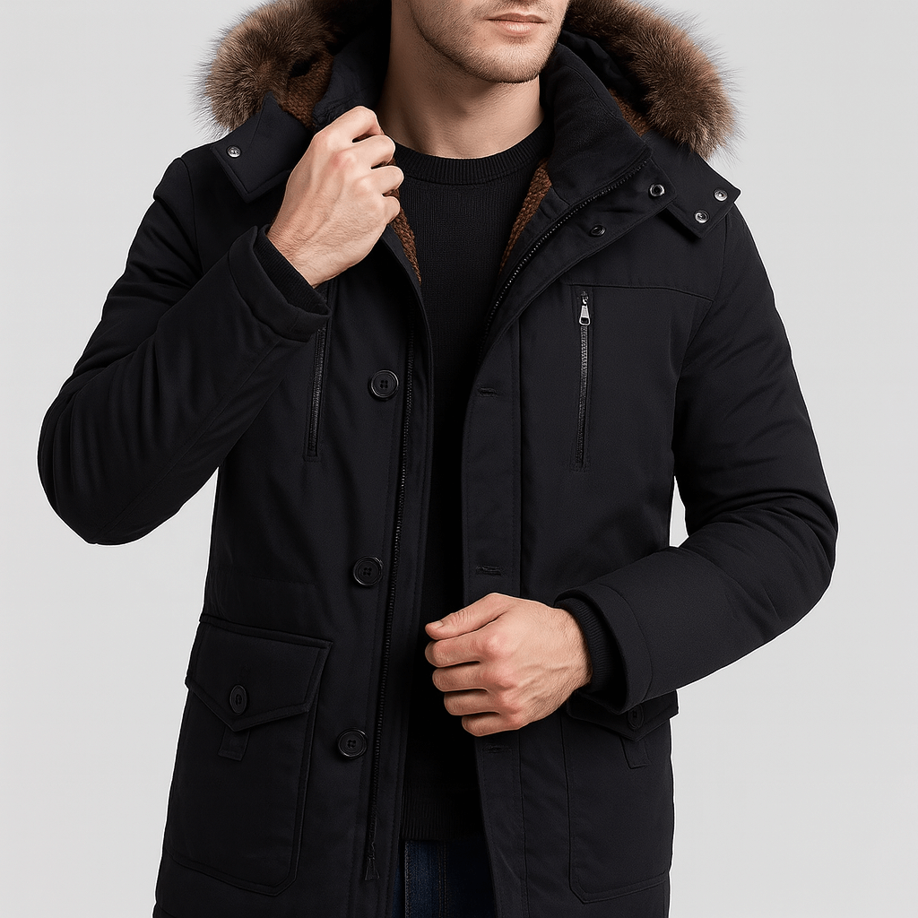 CH | Geïsoleerde parka met bontcapuchon