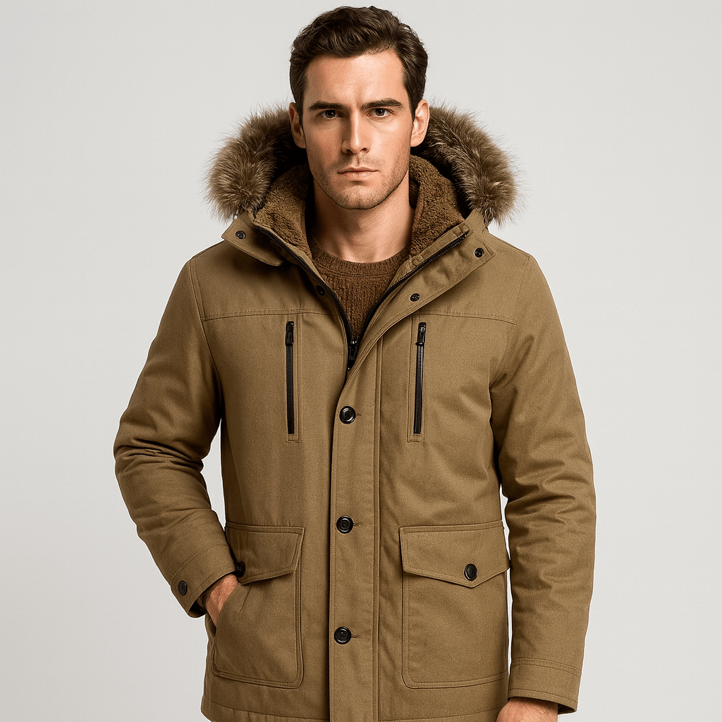 CH | Geïsoleerde parka met bontcapuchon