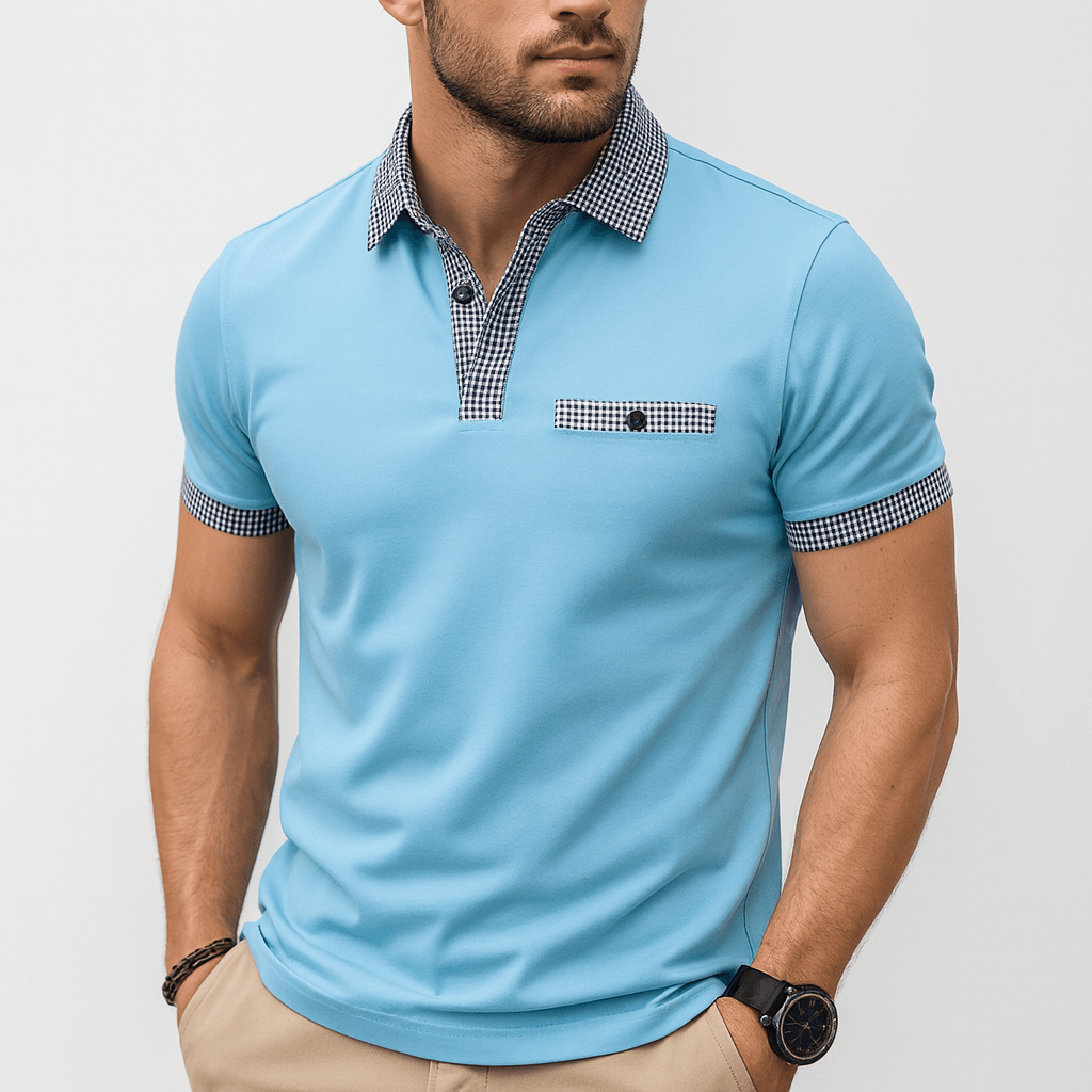 CH | Ademend poloshirt met losse snit