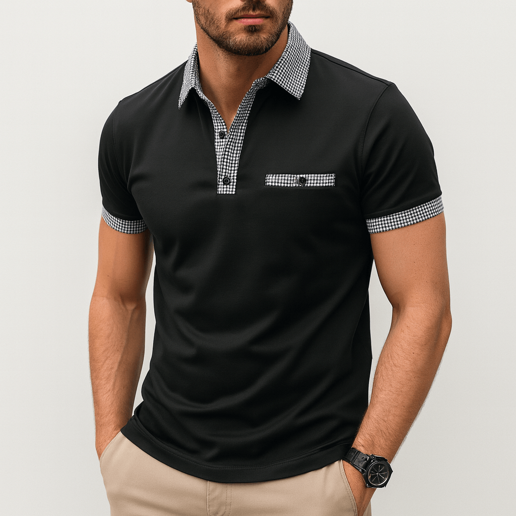 CH | Ademend poloshirt met losse snit