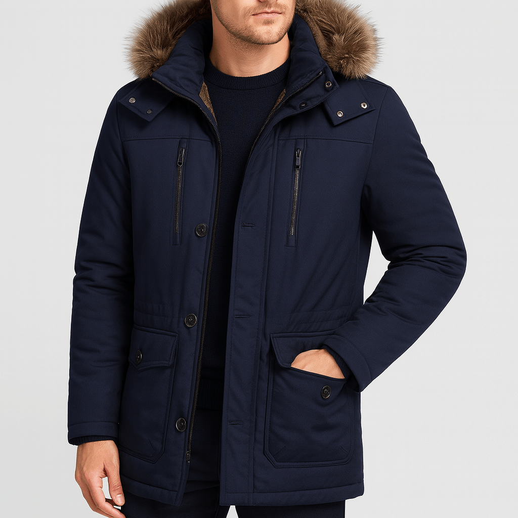 CH | Geïsoleerde parka met bontcapuchon