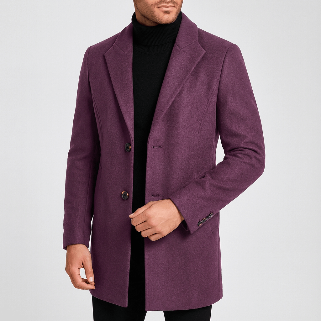 CH | Zachte wolmix jas met ingekeepte revers